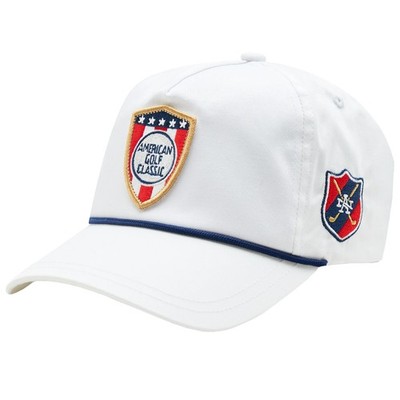 Cap Herren, American Needle Lightweight Rope American Golf Classic Cap, Weiß