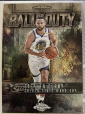 Stephen Steph Curry 2025 Topps Chrome BALL OF DUTY BD-9 Golden State Warriors