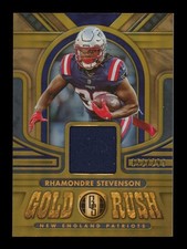 2023 Gold Standard: Rhamondre Stevenson Gold Rush Relic /299 NM-MT OR BETTER