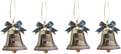 USA 250Th Anniversary Ornaments 4-Pack, 1776-2026 Semiquincentennial Patriotic B
