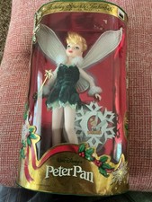 nib Mattel Holiday Sparkle Tinkerbell Special Edition Peter Pan Disney 1999