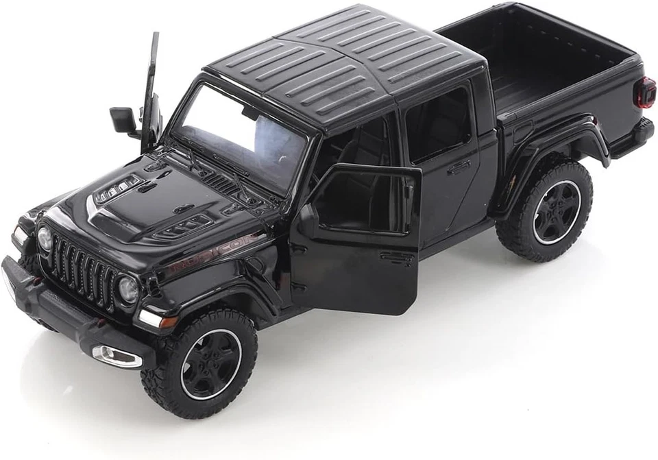 2021 Jeep Gladiator Rubicon Closed Top 1/27 Scale Diecast Car Model - BLACK - Image 3 of 4