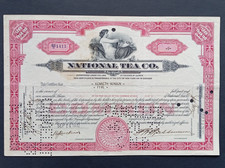 USA 5 Shares National Tea Co. 1932, Aktie Wertpapier VF