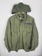 VTG USAF 70s OG107 Cold Weather Coat Man Field Jacket Vietnam Small Reg M65