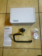 Kohler Occasion K-27063-BMB Wall Mounted Towel Ring Bathroom Matte Black  Brass