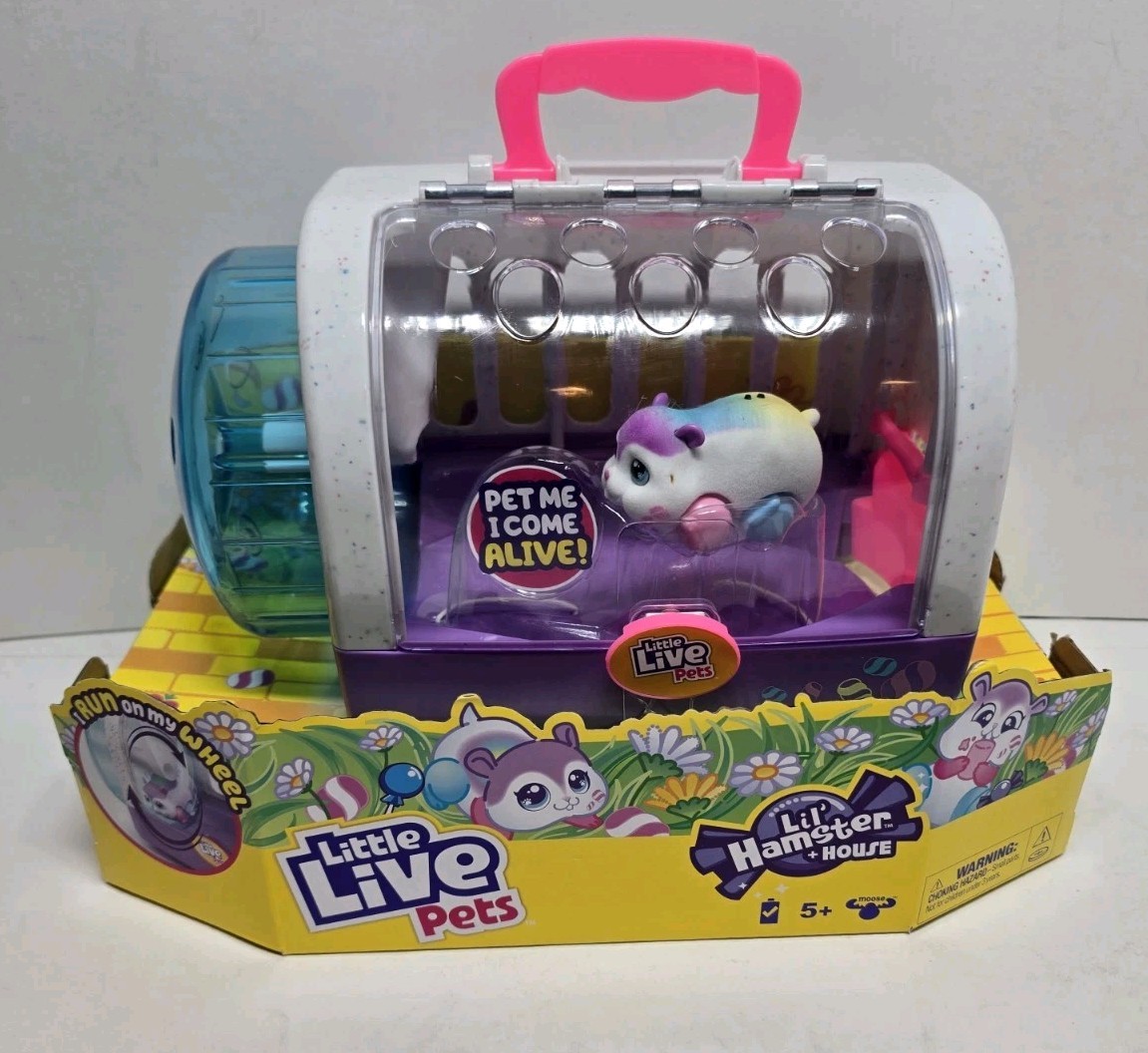 リトルペットショップ プレイハウスセット 新品 イヌ ハムスター レア LITTLE LIVE PETS Lil' Hamster Popmello & House Playset
