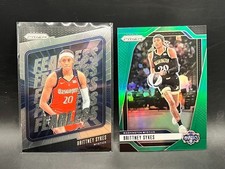 2024 Panini Prizm WNBA #80 Brittney Sykes Green Prizm + Fearless - Mystics+bonus