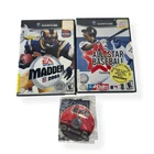 Nintendo GameCube Madden NFL 2003 All-Star Baseball 2003 Die Hard Games Lot