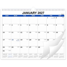 2027 Wall Calendar - 12 Months Wall Calendar, Jan 2027 - Dec 2027