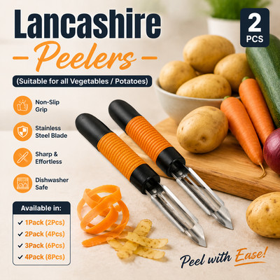 Lancashire Gemüseschäler Edelstahl Kartoffelschäler Küchenwerkzeug 2 - 8 Stück