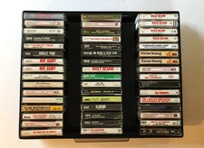 Lot of 48 - Cassette Tapes - Mostly Country from the 50's to the 80's - w/ Case