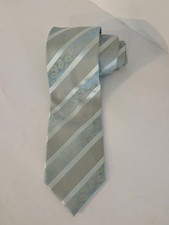 Scott Allan Collection Paisley Striped 100 Microfiber Necktie 58" X 3.75 "