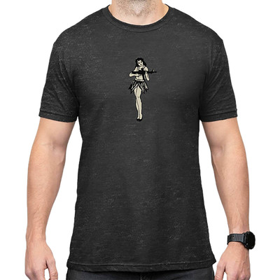 Magpul MAG1117-010-XL Hula Girl CVC  Charcoal Gray Cotton/Polyester Short Sleeve