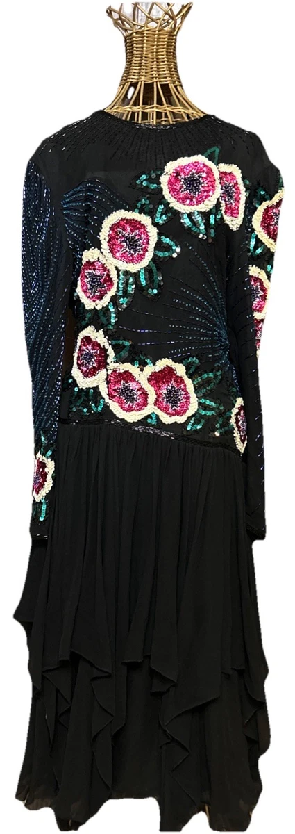 white christmas dresses Vintage Alyce Designs Beaded & Sequin Dress main image 1