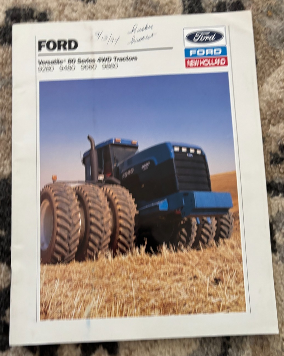 New Holland 9280 9480 9680 9880 Tractor For 1993 Brochure AMIL26