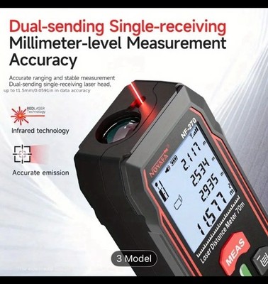 Laser Measure 328 Ft Digital Laser Distance Meter Measurement with 2 Bubble