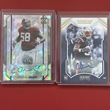 christian barmore auto Rookie Lot Of 2