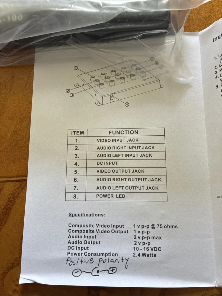Jensen VA 100 AV Distribution Box (For Video To Be Viewed On Multiple Screens) - Image 3 of 4