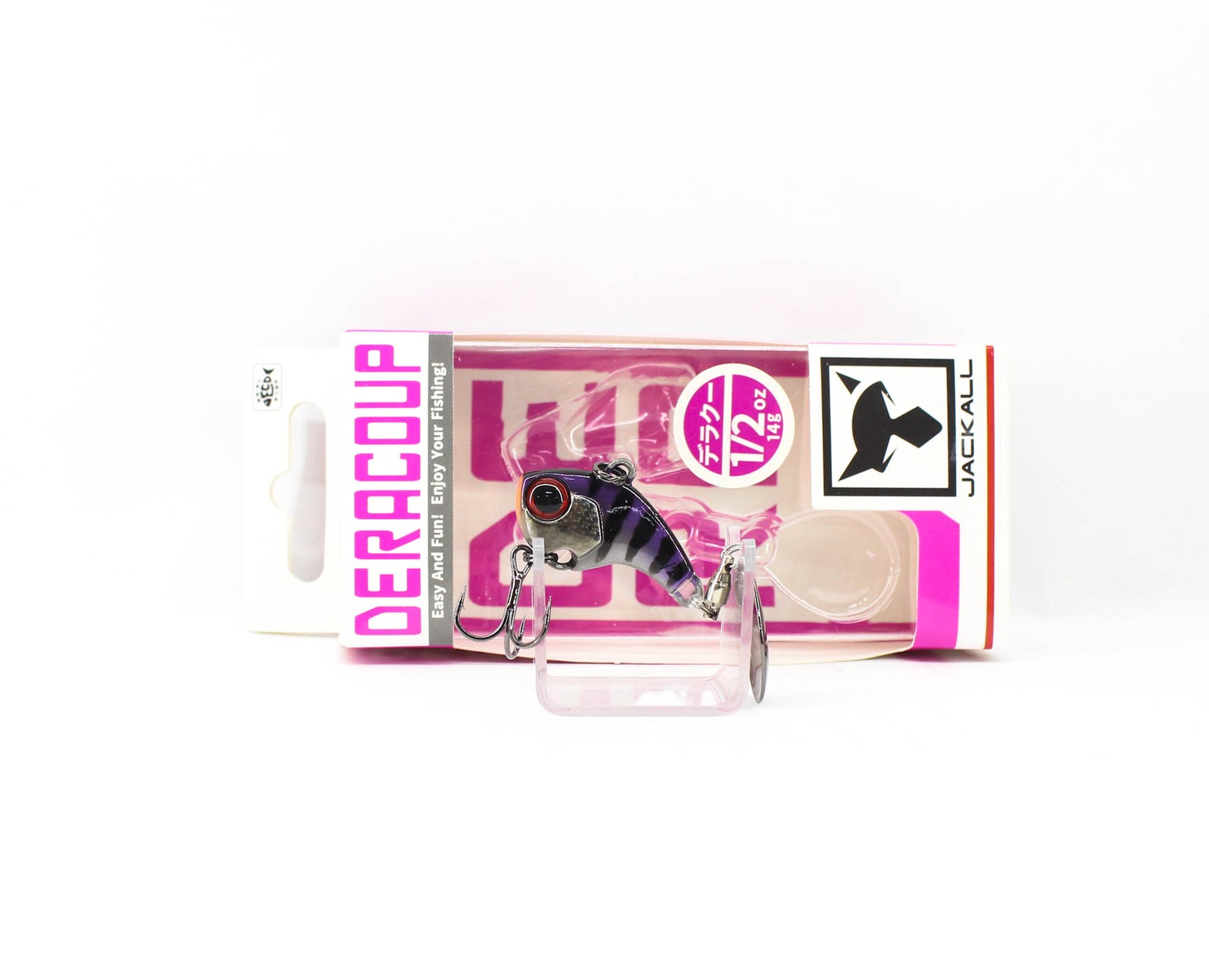 Jackall Deracoup 1/2 oz Spin Tail Sinking Lure Muddy Black (2041)