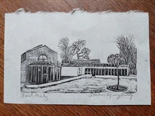 Sven LJUNGBERG Signed woodcut