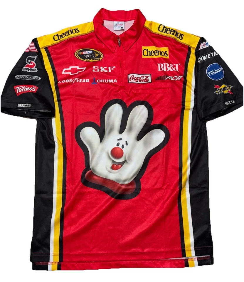 Cheerios Hamburger Helper Clint Bowyer Nascar Pit Crew Shirt RCR Sparco - Image 2 of 2