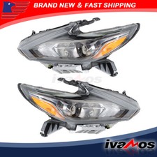 For Nissan Altima 2016-2018 Headlight Assembly Set Driver Passenger Halogen For Nissan Altima 2016-2018 Headlight Assembly Set Driver Passenger Halogen