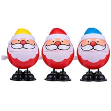 3PCS Christmas Assorted Wind Up Toys Lovely Kids Playset Mini Clockwork Toys