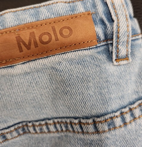 Molo Girls Size 10 Wash Denim Button Down Skirt Originally $69 - Picture 3 of 6