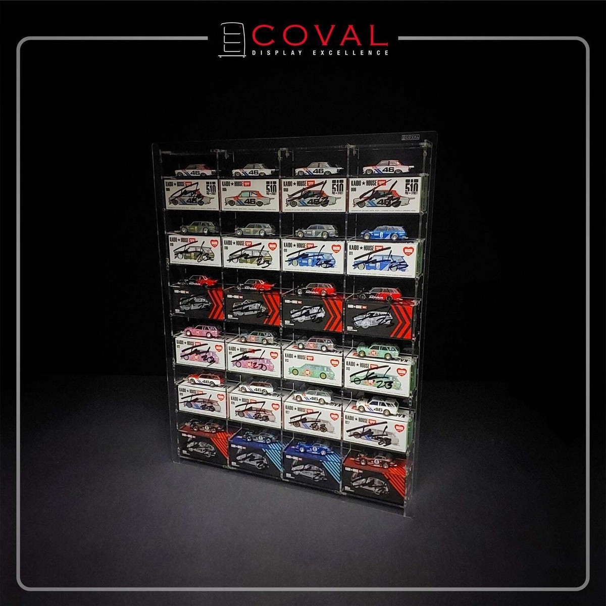 KWD-406 Acrylic Display Cabinet for Mini GT x Kaido House 24 Cars
