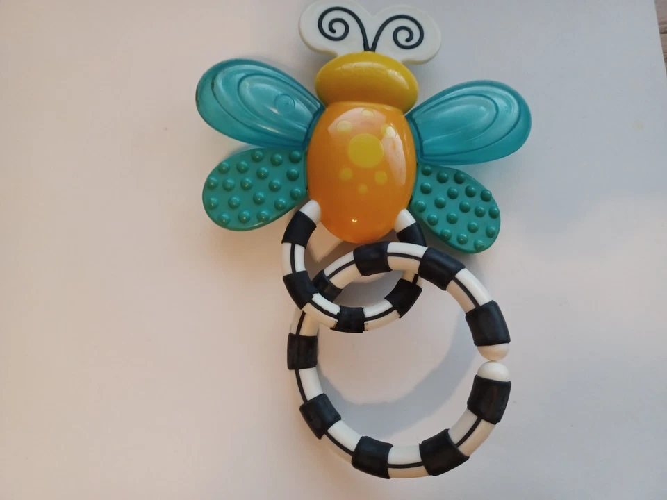 Sassy Flutterby Teether with Handle Bumpy Texture & Baby Rattle - Image 2 of 2