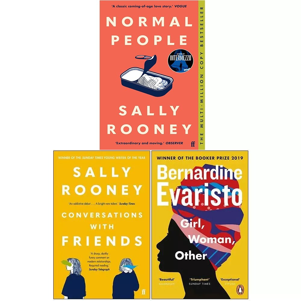 Normal People, Conversations with Friends, Girl,Woman 3 Books Collection Set