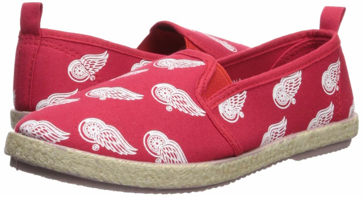 Женская парусиновая обувь FOCO NHL Detriot Redwings Espadrille без шнуровки