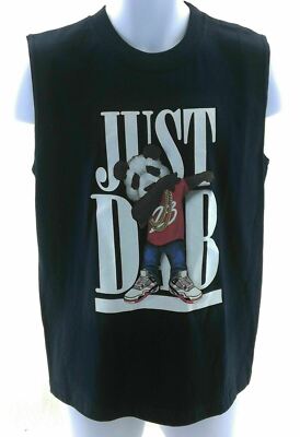 Allstyle Just Dab Shirt Boys Size XL Sleeveless Blue Crew Neck Casual T Shirt