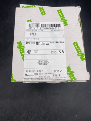 Set Of 5 WAGO 285-194 30-1 3/8in 25-95mm ² 1000V 232A Terminal Arch For 2