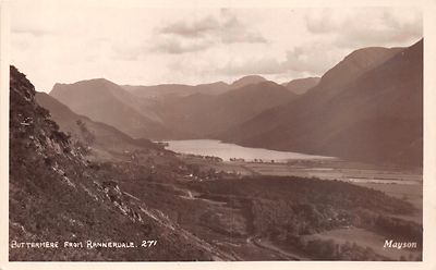 BUTTERMERE FROM RANNERDALE ENGLAND~PHOTO POSTCARD BY MAYSON