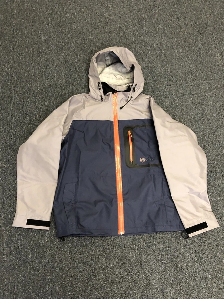New ORION Hand Made Premium Fly Fishing Rain Wading Jacket Size Large Gray - Image 2 of 4