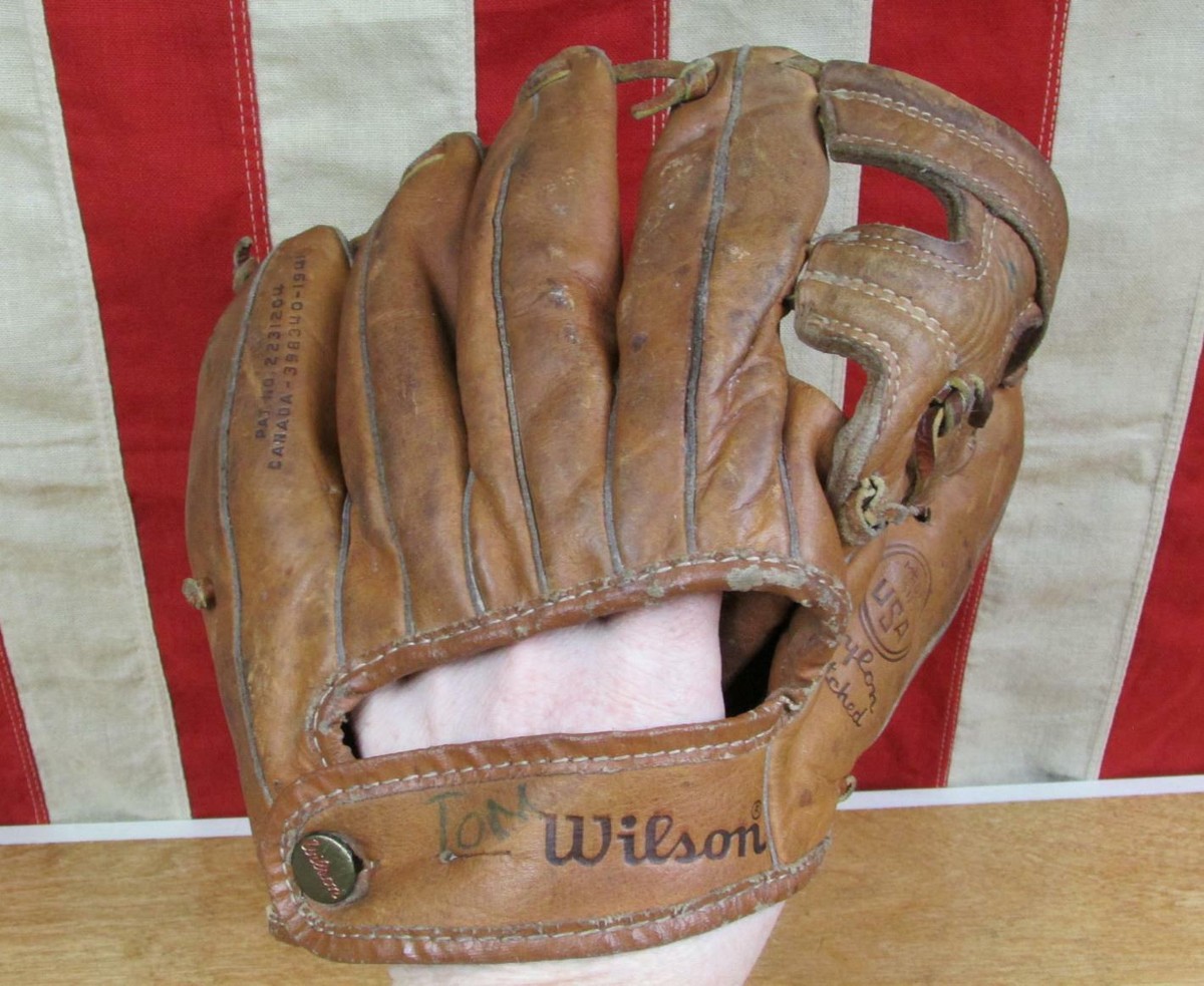 Vintage 1960s Wilson Leather Baseball Glove Mitt HOF Ron Santo