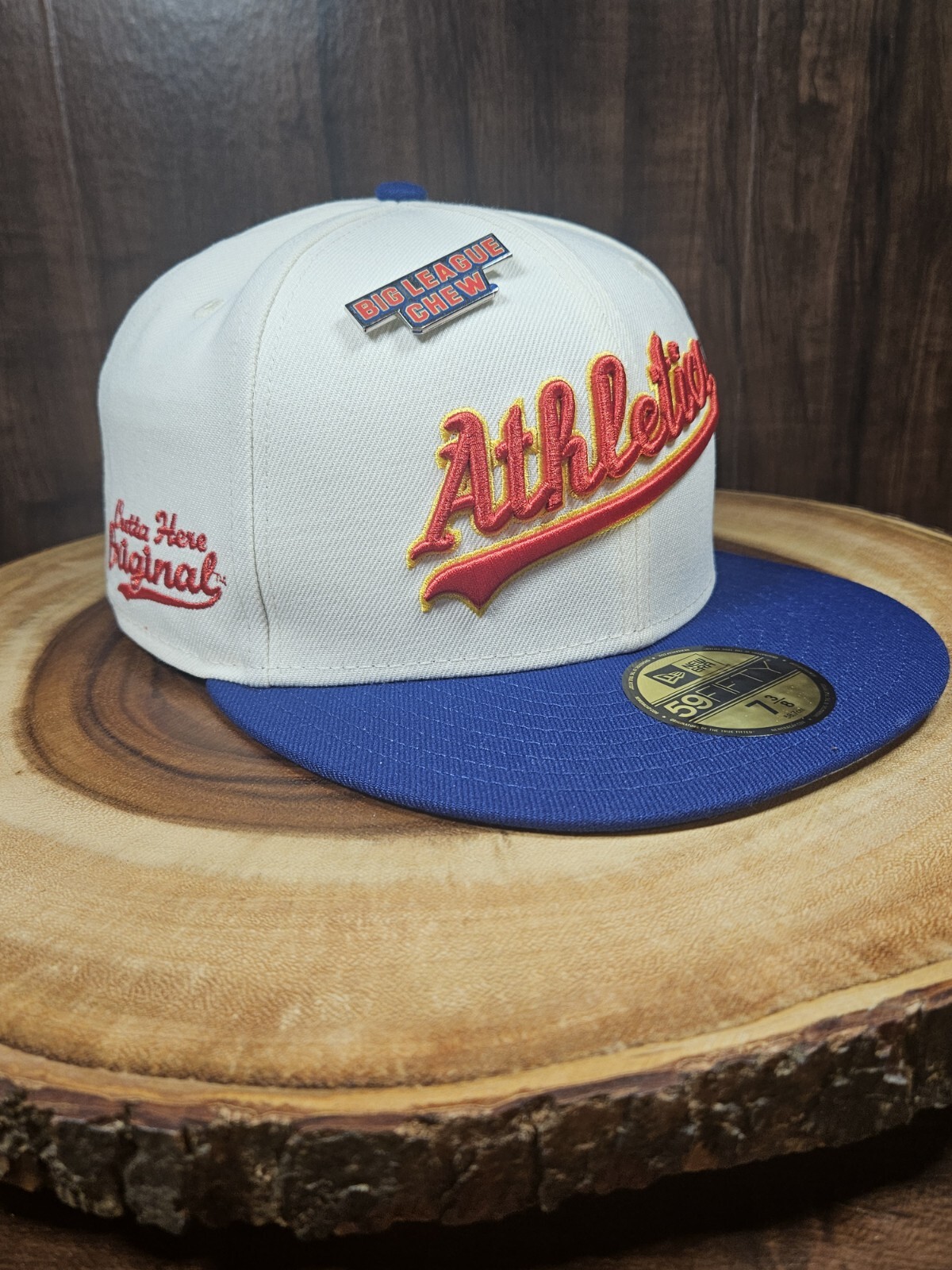 Oakland As Big League Chew Pin New Era 59Fifty Fitted Cap Size 7 3/8