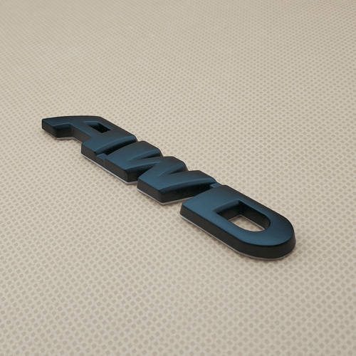 3D Metal Mate Negro AWD Letras Logotipo Insignia Coche Maleta Trasera Maleta Pegatina Calcomanía - Imagen 2 de 5