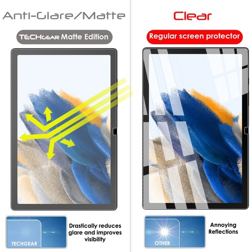 2x TECHGEAR MATTE ANTIGLARE Screen Protectors Samsung Tab A9 Plus 11" SM-X210 - Picture 2 of 3