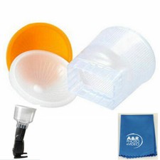 Cloud Lambency Flash Diffuser Orange White Dome For Canon 420EX 430EX Sony F36AM