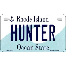 Hunter Rhode Island Novelty Metal Motorcycle Plate MP-11218