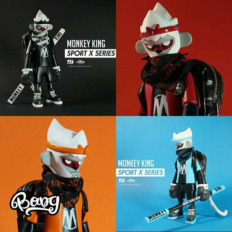 JT Studio Monkey King Sport X Series Red – Figurine Urban Vinyl 8 Pouces, Rare