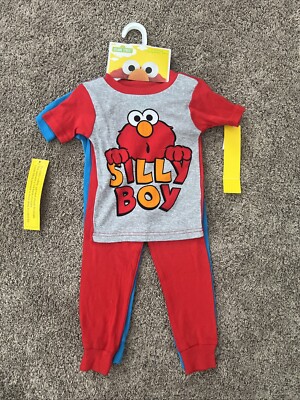 Sesame Street Pajamas. 2 Pairs. Size 4T. Brand New. Cookie Monster & Elmo.