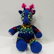 Build A Bear Rainbow Giraffe Wild Style Stuffed Animal Plush Toy 18"