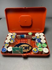 Wil-Hold TC-68 Orange Thread Caddy with 48 Spools Of Assorted Vintage Sewing Thr