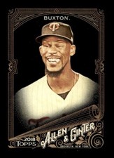 2018 TOPPS ALLEN GINTER X BASEBALL BASE CARD #163 Byron Buxton Twins