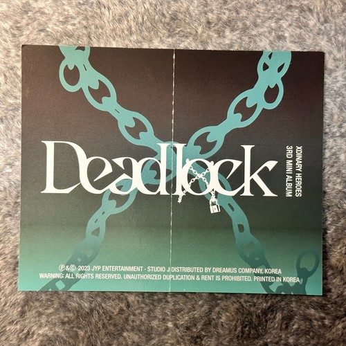 Jungsu Official Folding Photocard Xdinary Heroes 3rd Mini Album Deadlock Jyp Ent - Picture 2 of 2