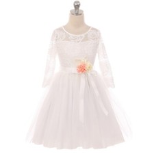 OFF WHITE Size 10 Flower Girl Dress Birthday Recital Homecoming Bridesmaid Party