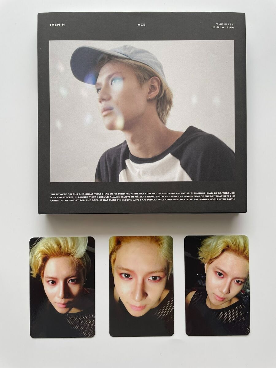 SHINee TAEMIN ACE Black ver. Official CD Photocard Set 1st SHINee TAEMIN ACE Black ver. Official CD Photocard Set 1st